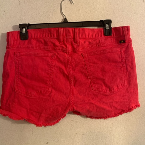 Lucky Brand HOT Pink Denim Cut Off Shorts - Picture 2 of 2
